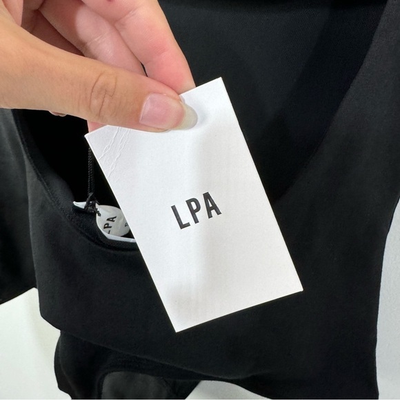 NWT LPA Revolve Open Back Black Bodysuit Size Small minimalist capsule wardrobe - Picture 4 of 5